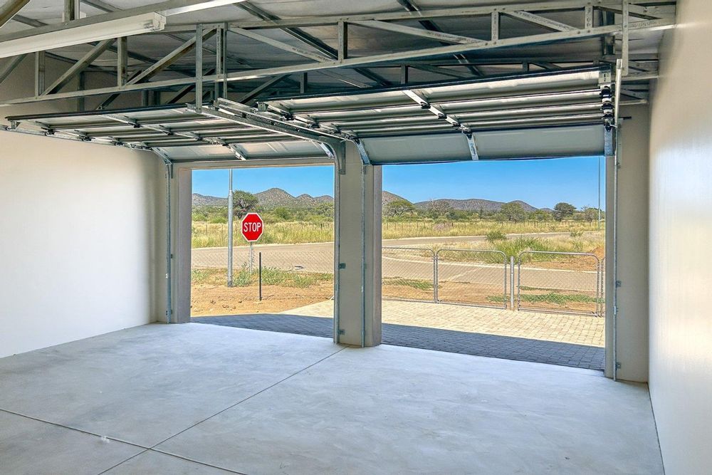 Spacious double garage.