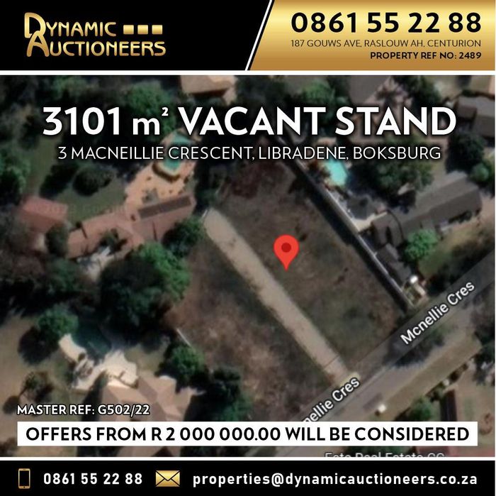 Property #2092143, Vacant Land Residential for sale in Libradene