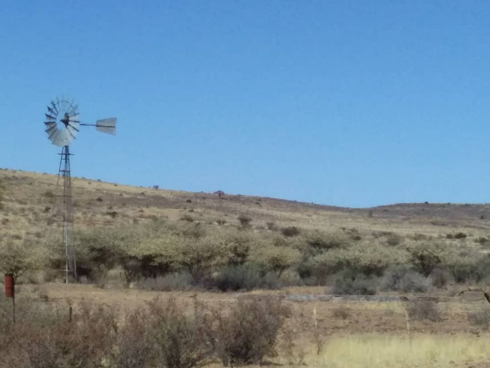 One of many wind pump locations on the farm