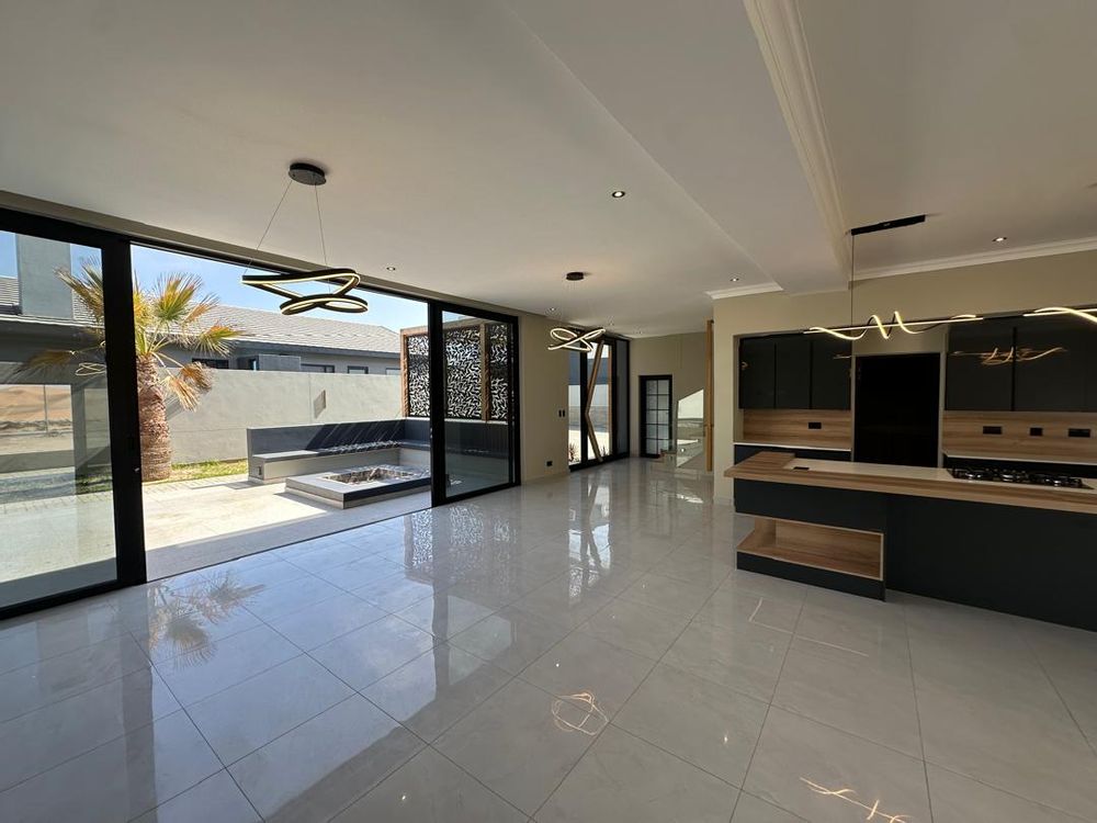 View of Kitchen and outdoor entertainment area