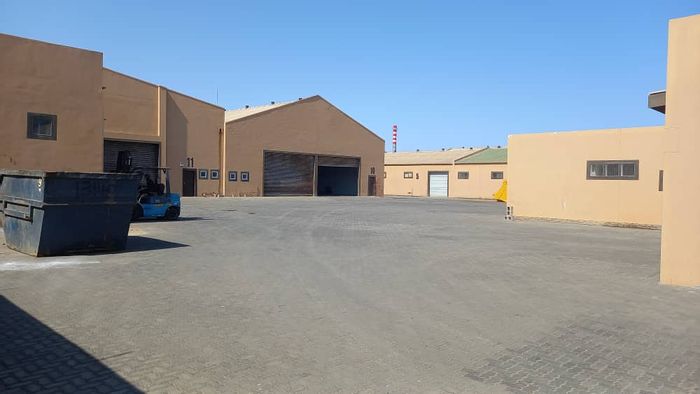 Industrial property for sale in Walvis Bay Central with multiple buildings and offices.