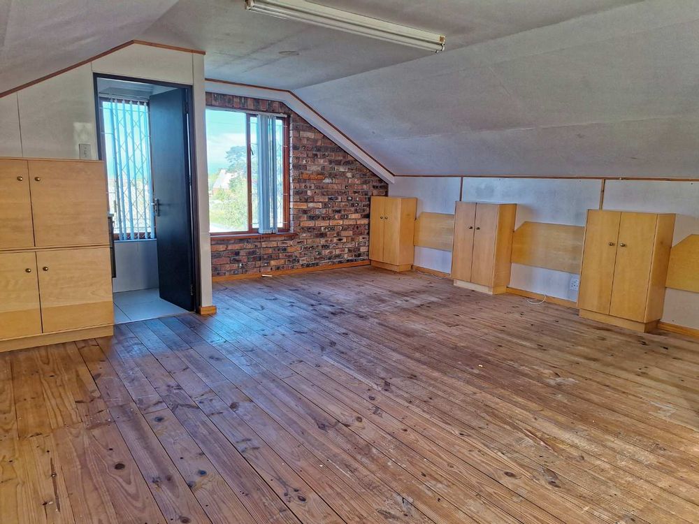Large loft with wooden floors