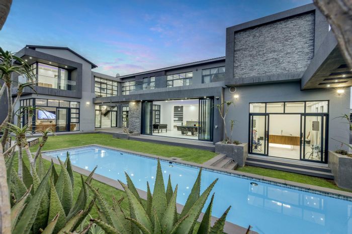 Modern House for Sale in Waterfall Country Estate with Pool, Cinema, and Solar System