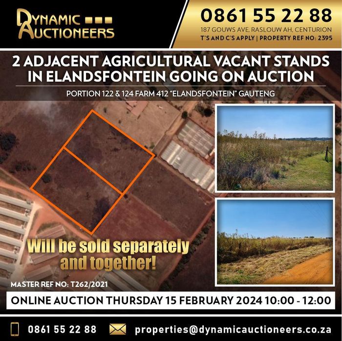Property #2208577, Vacant Land Agricultural for sale in Elandsfontein