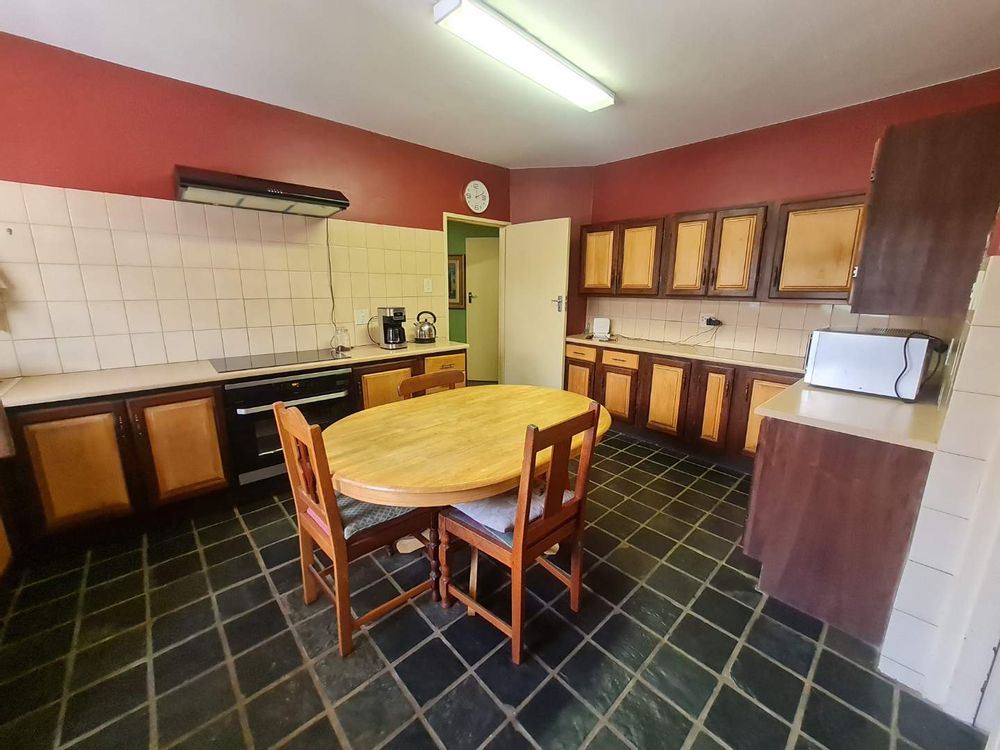 Kitchen with solid wooden cupboards