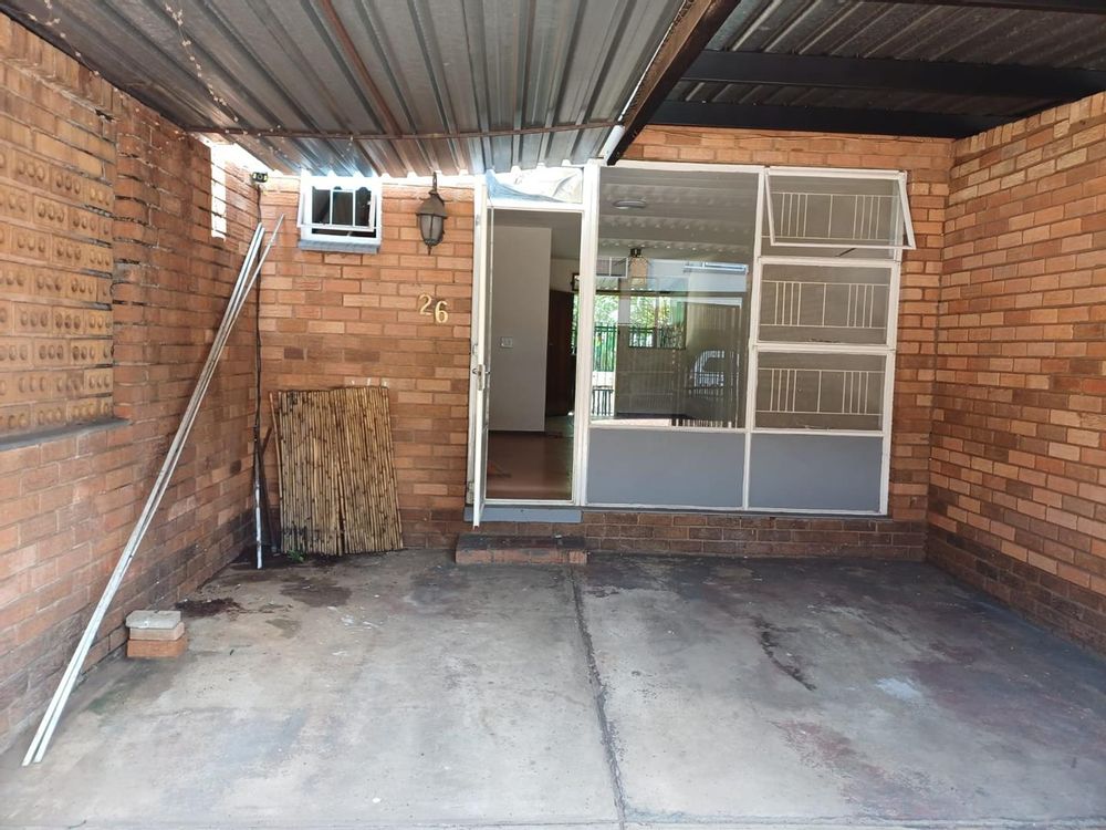 Undercover parking and entrance