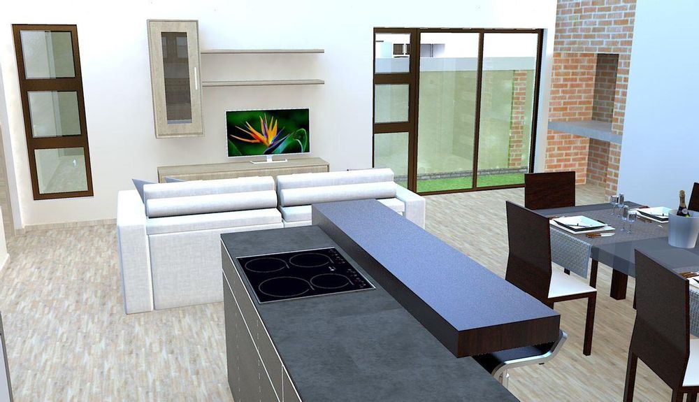 3D image of the living area