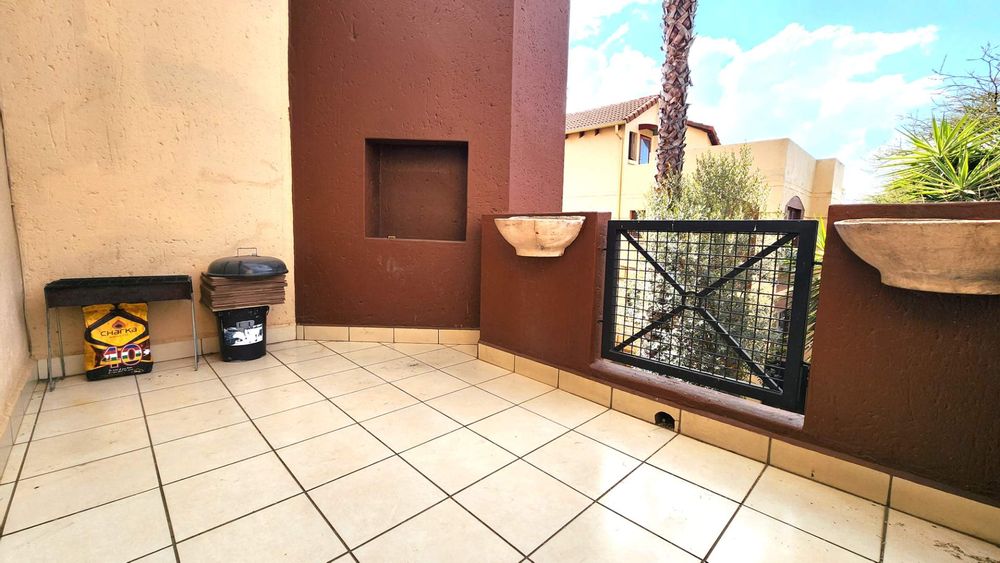 Downstairs patio from the lounge sliding door.