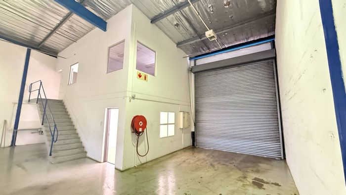 To Rent: Industrial unit in Surprise Farm with roller door, office block, and parking.