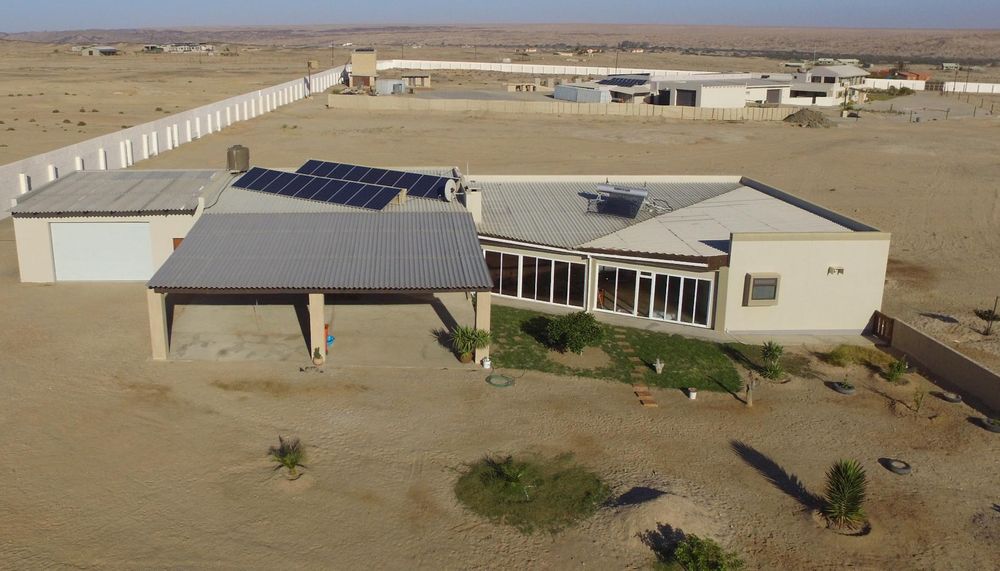 Aerial view of house