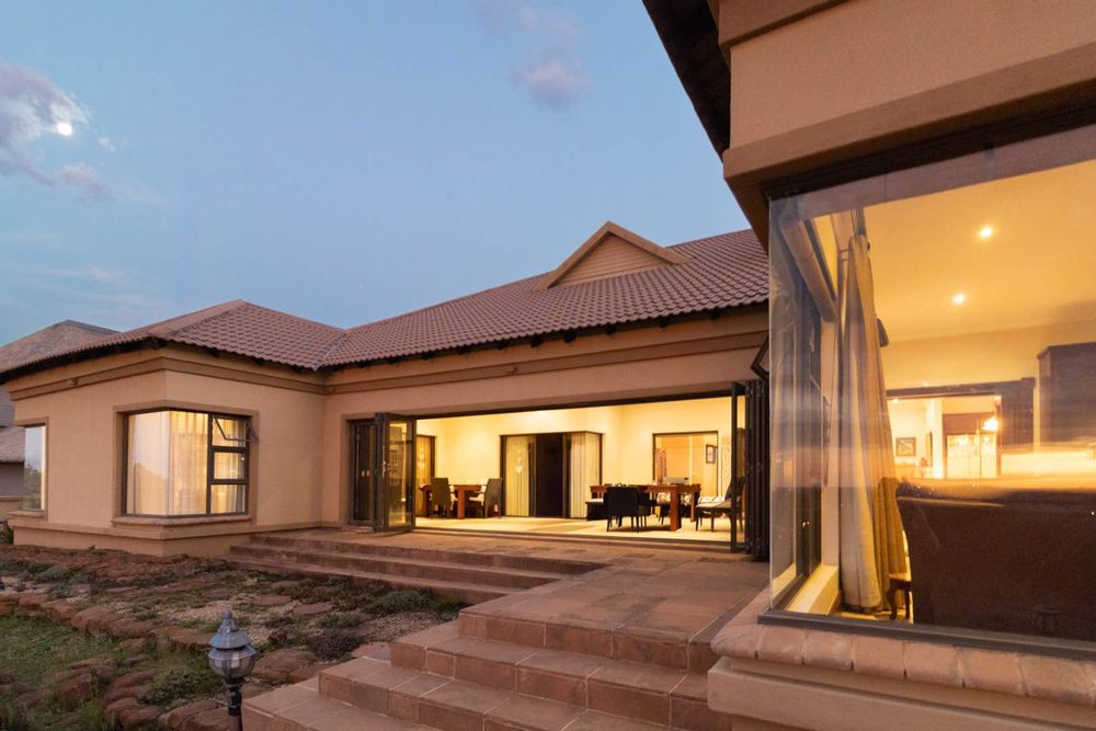 North-western facade during sunset