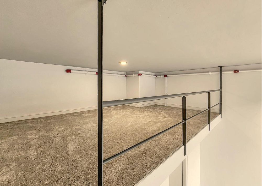 bedroom on the mezzanine level