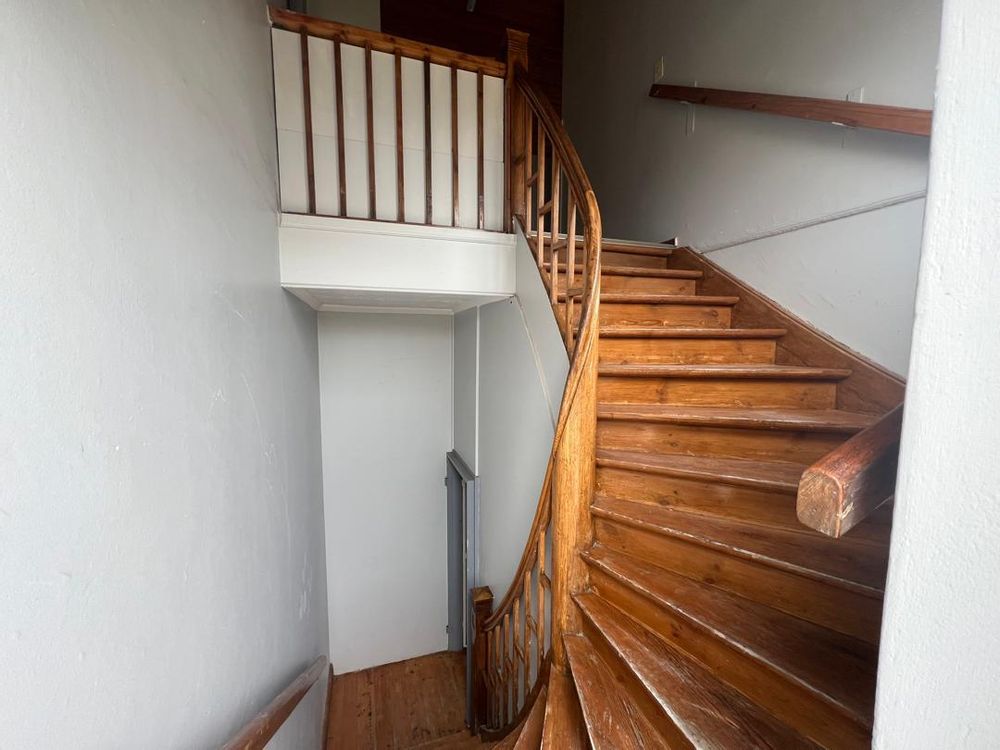 Staircase leading to third floor