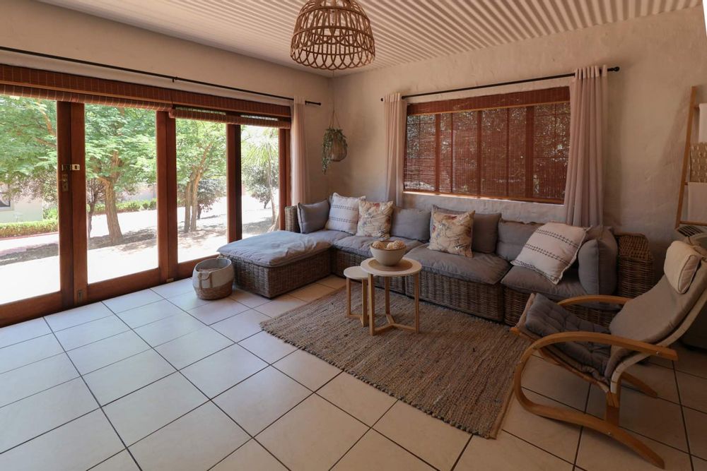 Braai room with folding doors to patio
