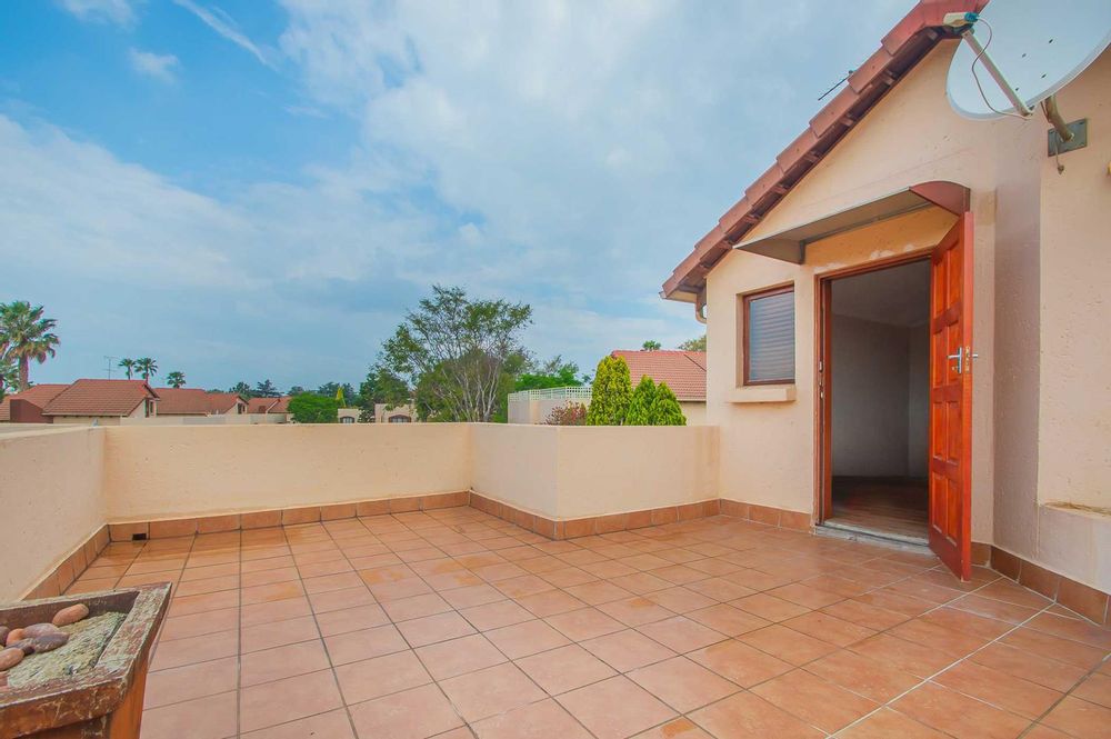 Oversized rooftop patio