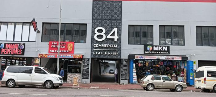 Prime Retail Space To Rent in Durban Central with 24-hour security and utilities.