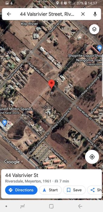 Vacant Residential Land in Riversdale for Sale, ready for development with utilities.