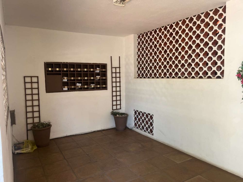 Entrance hall in apartment block