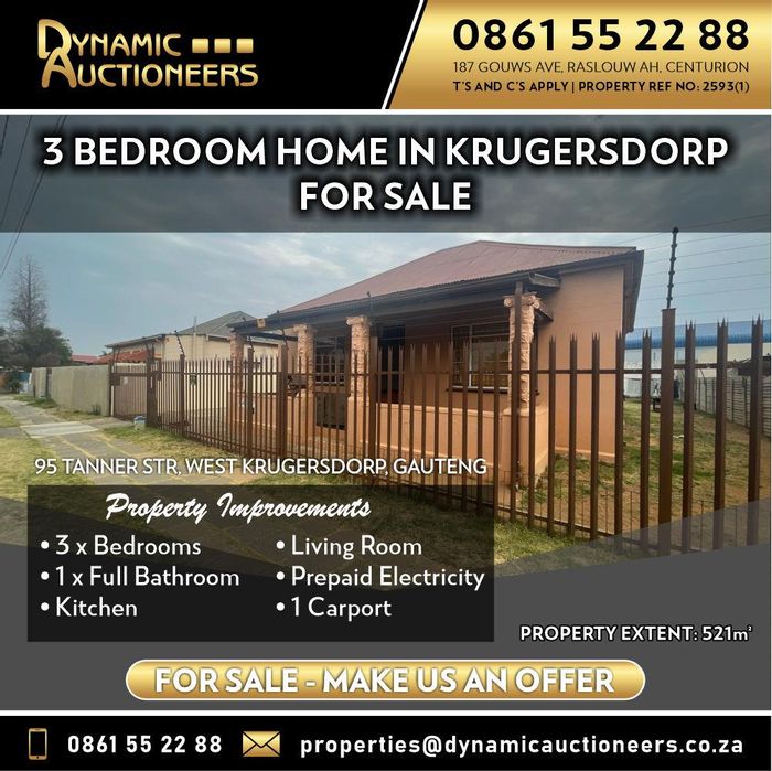 Property #2195607, House for sale in West Krugersdorp