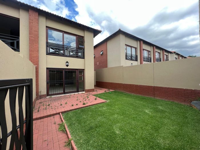 To Rent: Townhouse in Pretorius Park with 2 beds, garden, and secure parking.