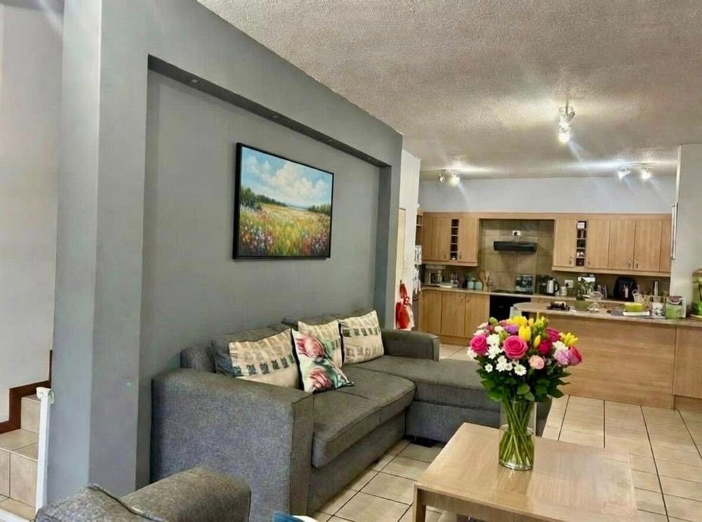 Lounge and open-plan kitchen