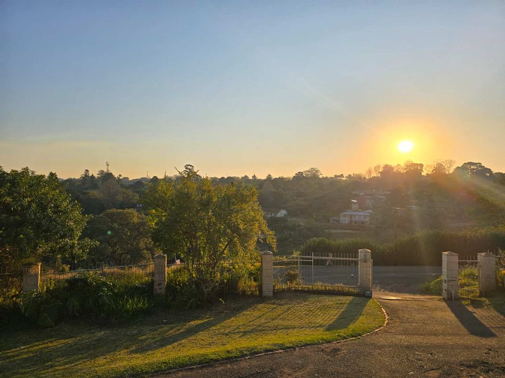 Views from the front veranda looking towards central Hillcrest at sunset.