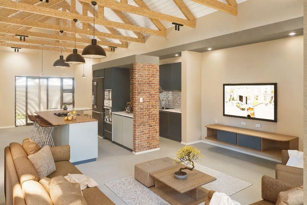 Open plan living area