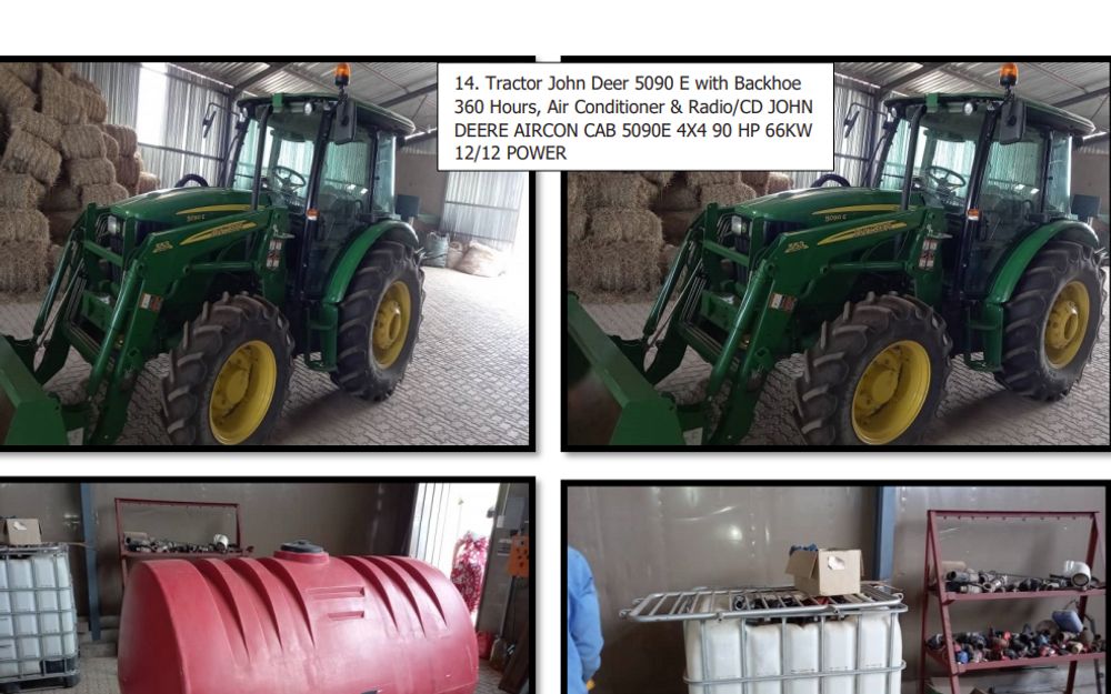 John Deer Tractor & Water tanks