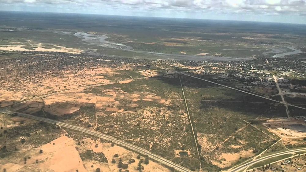 Picture of Rundu as seen from above