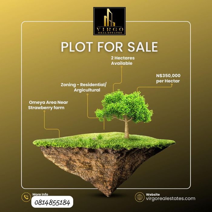 For Sale: 2ha Vacant Residential Land near Strawberry Farm, Windhoek South.