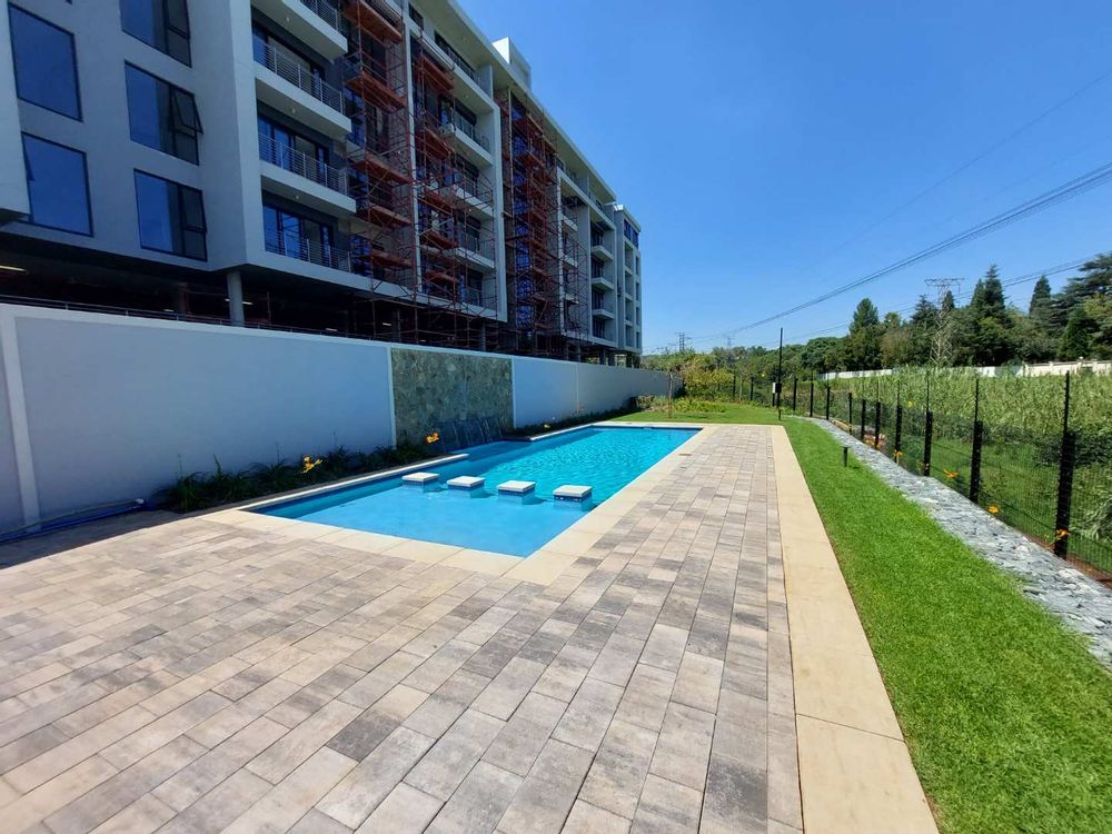 Photo of the pool taken during building phase