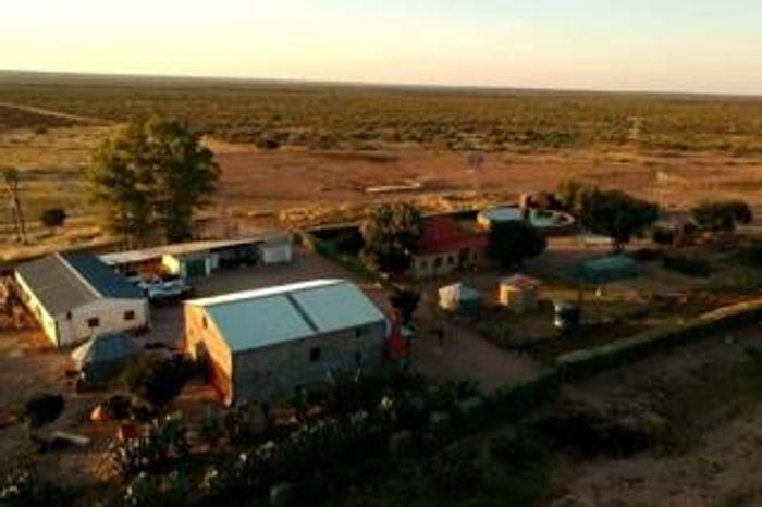 Farm for Sale in Gobabis Central: Two houses, barns, boreholes, and equipment included.