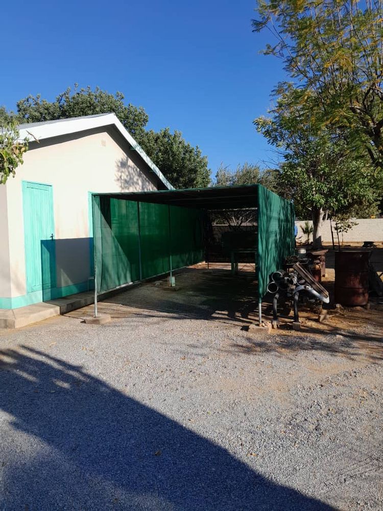 Carport with shading net