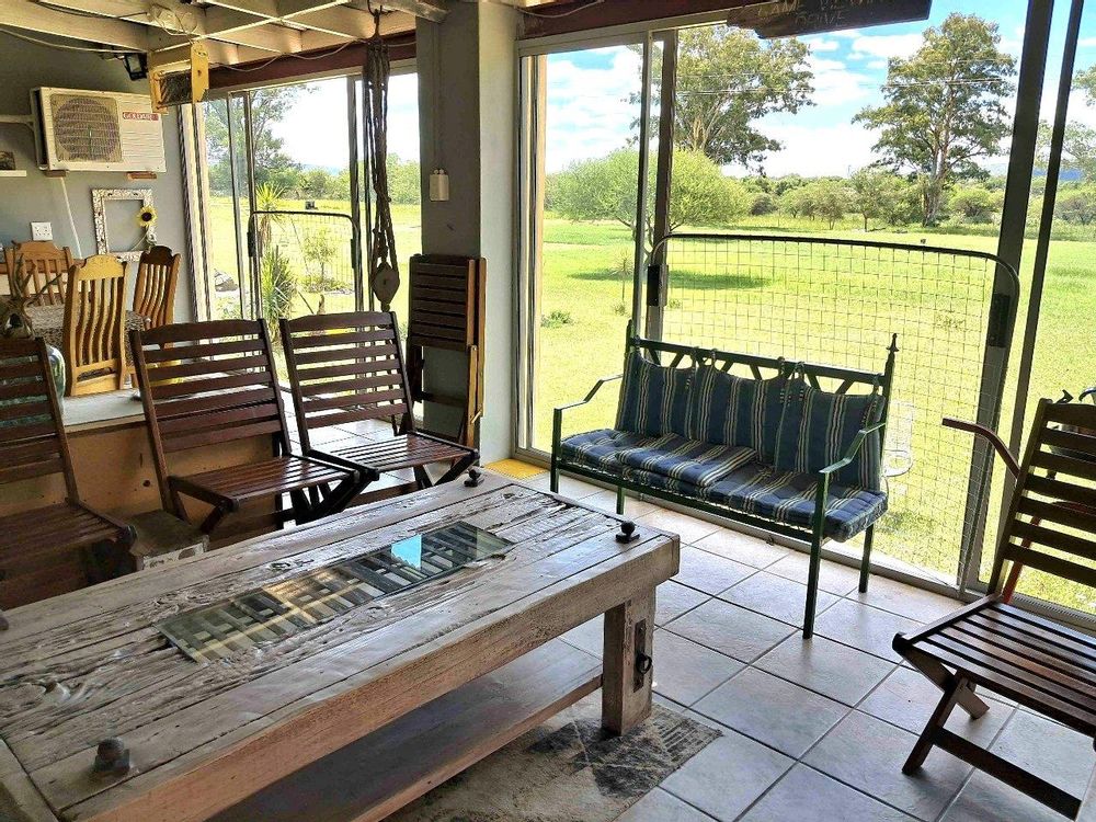 Enclosed patio with amazing views
