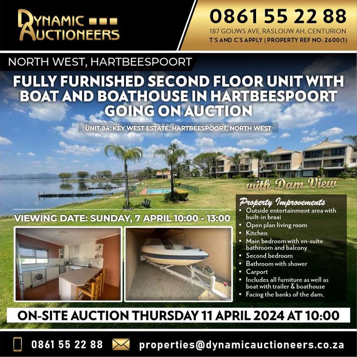 Property #2202314, Apartment auction in Hartbeespoort Central