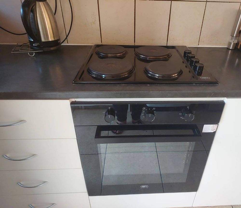 Newly installed hob and stove