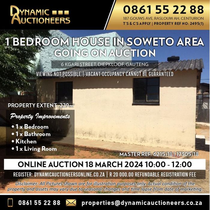 Property #2196192, House auction in Diepkloof