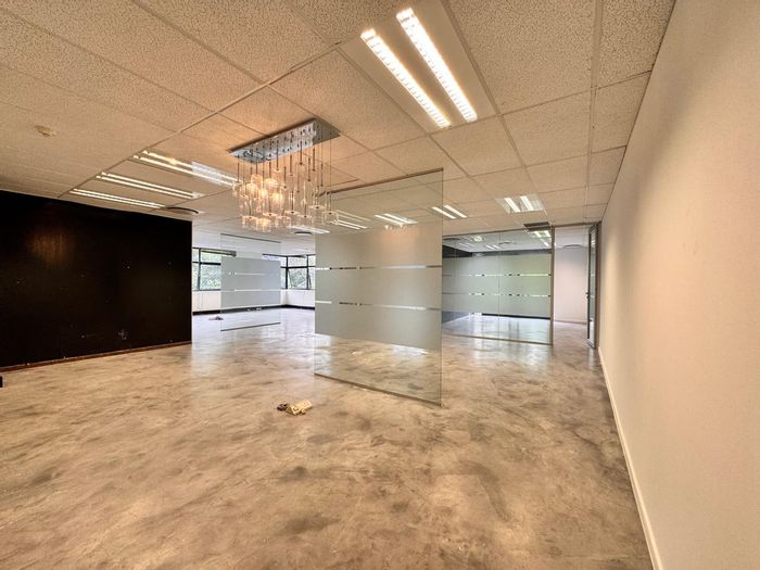 Spacious 282 sqm office in Sandton Central, 24/7 security, multiple balconies. To Rent.