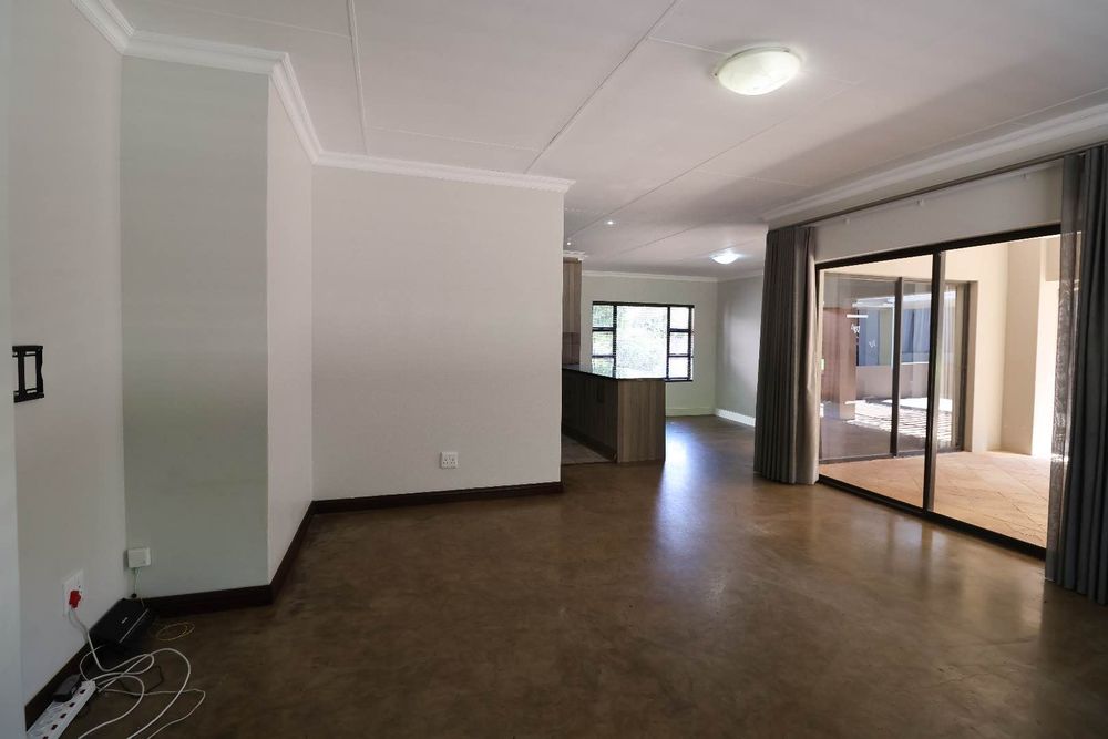 Family room with sliding door to patio