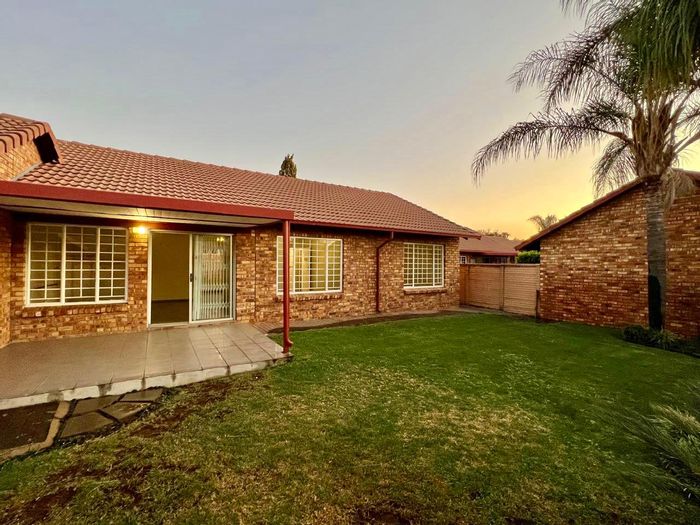 For Sale: Equestria Townhouse with 3 bedrooms, garden, double garage, and security.