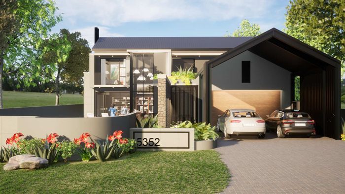 Contemporary House For Sale in Helderfontein Estate with En-Suite Bedrooms and Koi Pond