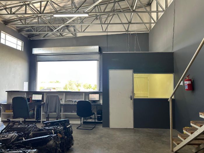 Industrial property for sale in Katutura with office, garage, and production areas.