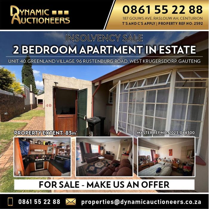 Property #2200262, Apartment for sale in West Krugersdorp