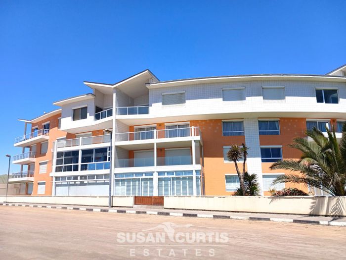 For Sale: Apartment in Swakopmund Central with sea views, garage, and lift access.