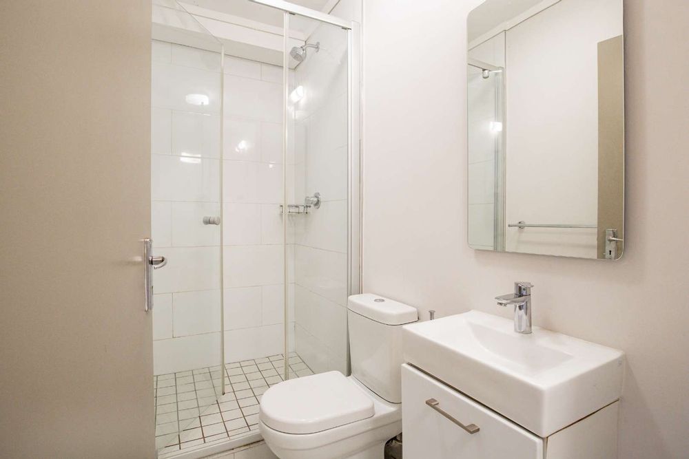 Bathroom with large shower