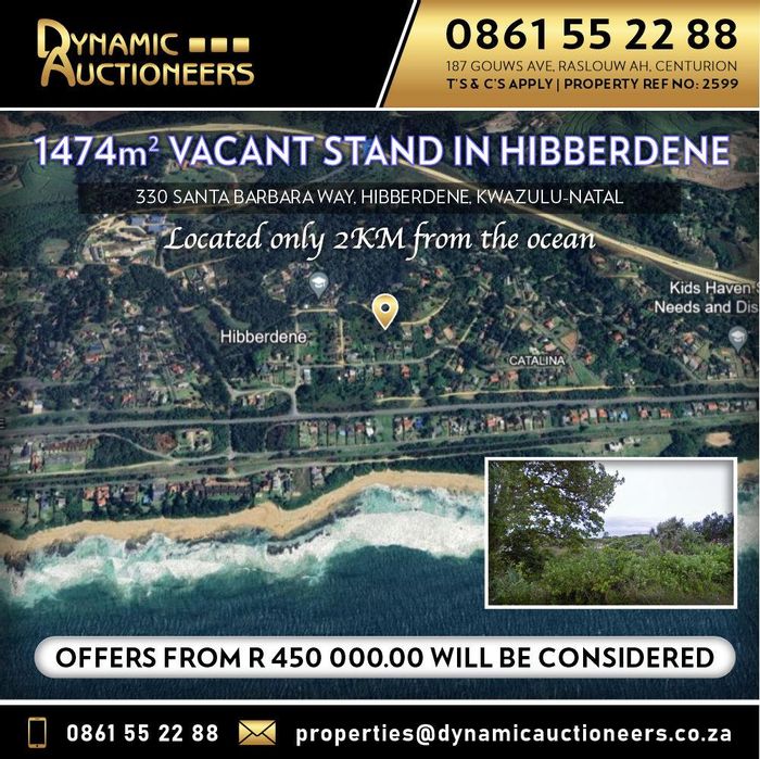 Property #2195563, Vacant Land Residential for sale in Hibberdene