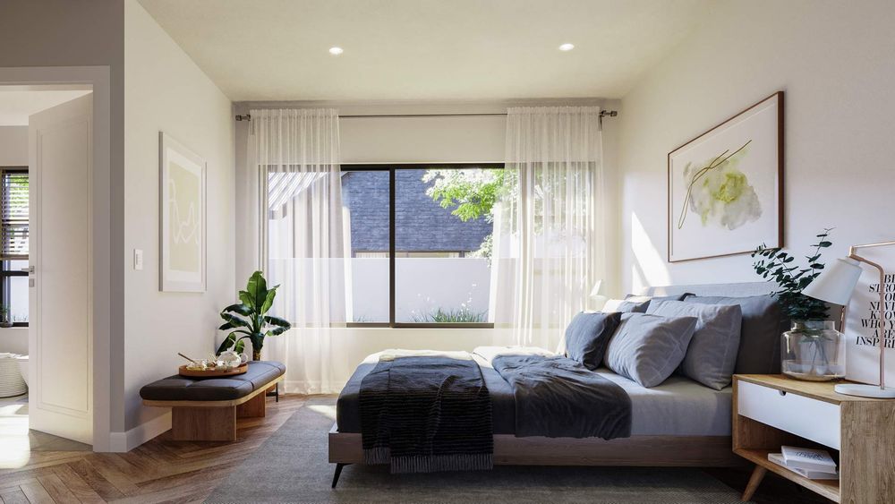 Design impression of bedroom finishes