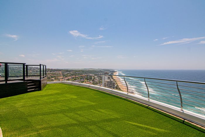 Penthouse for Sale in Umhlanga Rocks Central: Ocean views, terrace with jacuzzi, automated living.