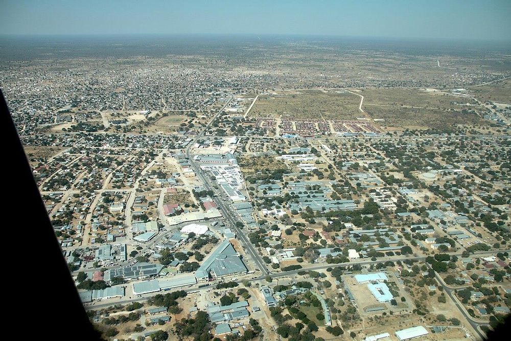 Picture of Rundu from above