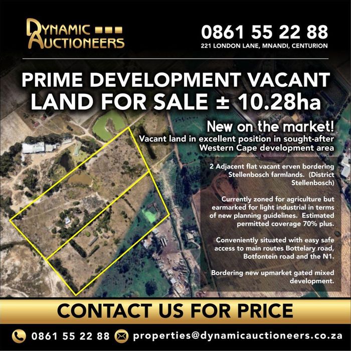 Property #2079449, Vacant Land Commercial for sale in Stellenbosch Central